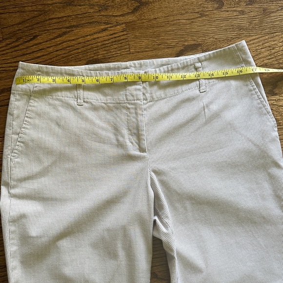 Ann Taylor LOFT Cream and Tan Stripe Wide-Leg Pants - Picture 4 of 6